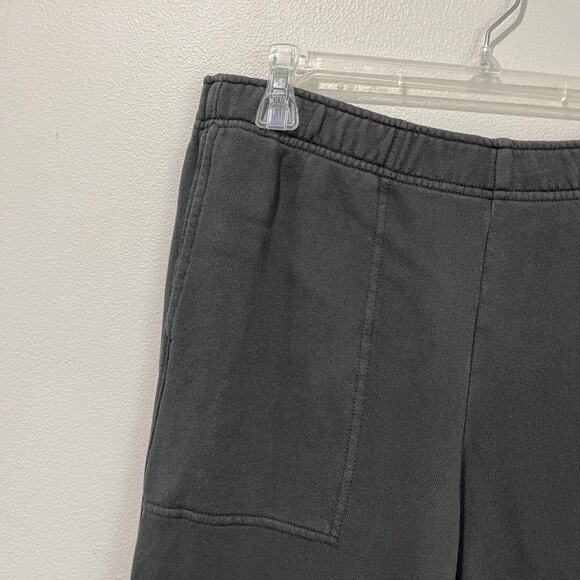Aerie Slate Gray Cropped Sweat Pants Size M Lounge Cozy Soft Joggers Minimal - Picture 6 of 7